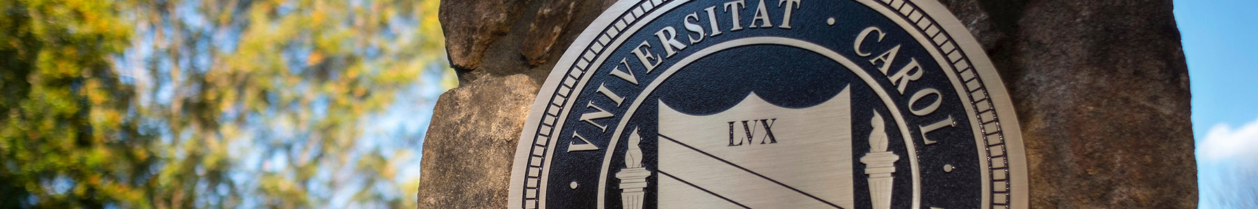 closeup of the UNC university seal